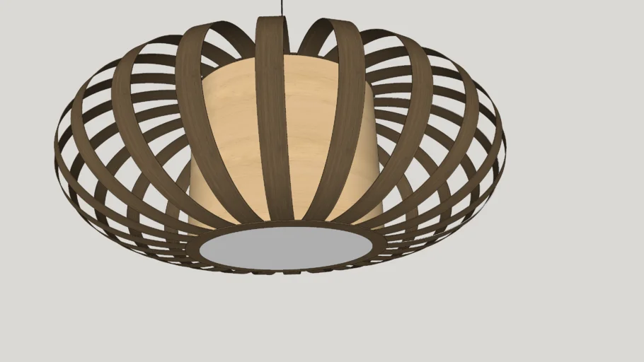 pumpkin pendant lamp in wood