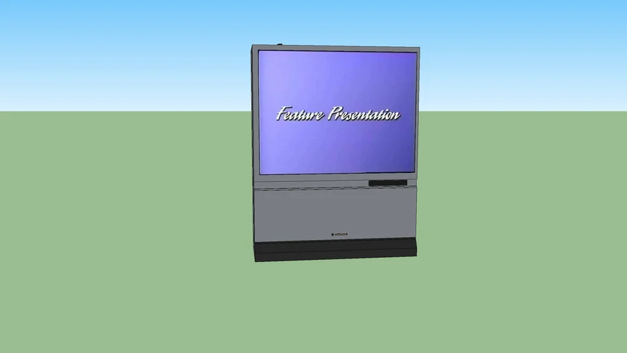 Hitachi rear projection TV (46ex1b) 3D Warehouse