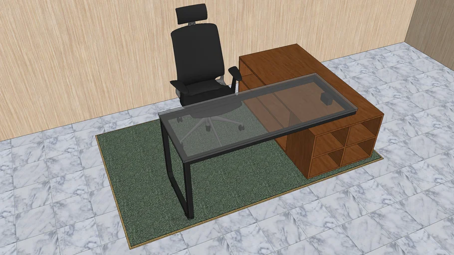 Boss Office Table 3D Warehouse