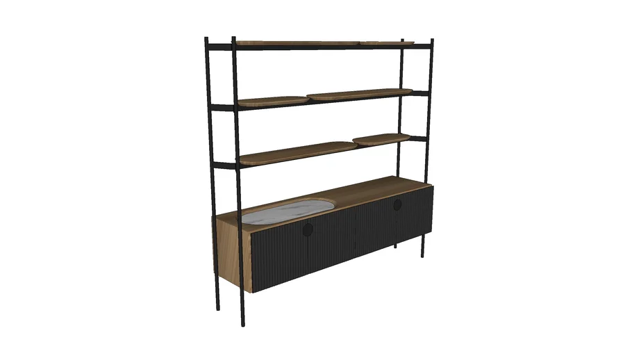 Estante Chanfro 3D Warehouse