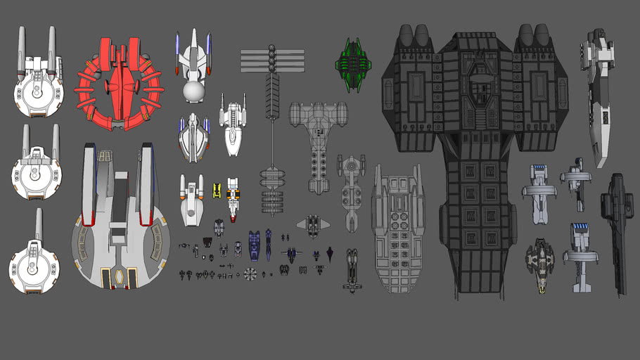 FREE TO USE Spaceship Models Collection Abandoned Projects] | 3D Warehouse