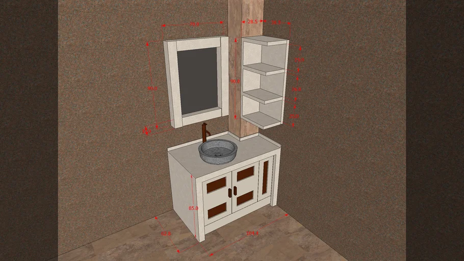 bathroom_cabinet | 3D Warehouse