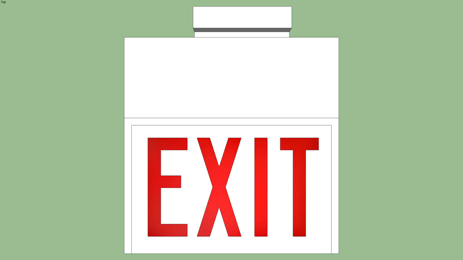 Nicko Classic Series Exit Sign