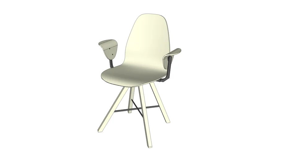 Spoinq chair Square w. armrests