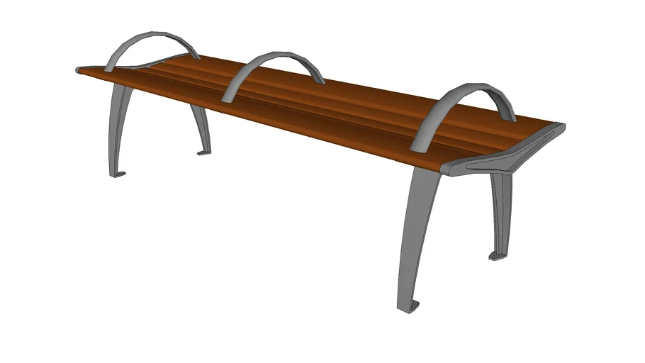 Austin Backless Bench 3D Warehouse