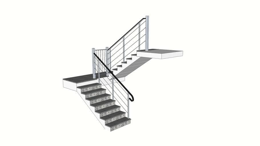 escalier cable | 3D Warehouse