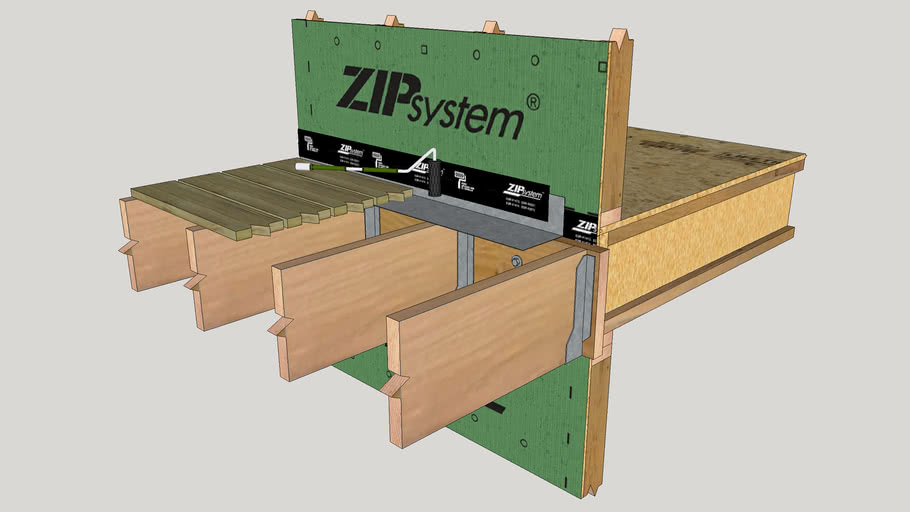 Deck Ledger with ZIP System 3D Warehouse
