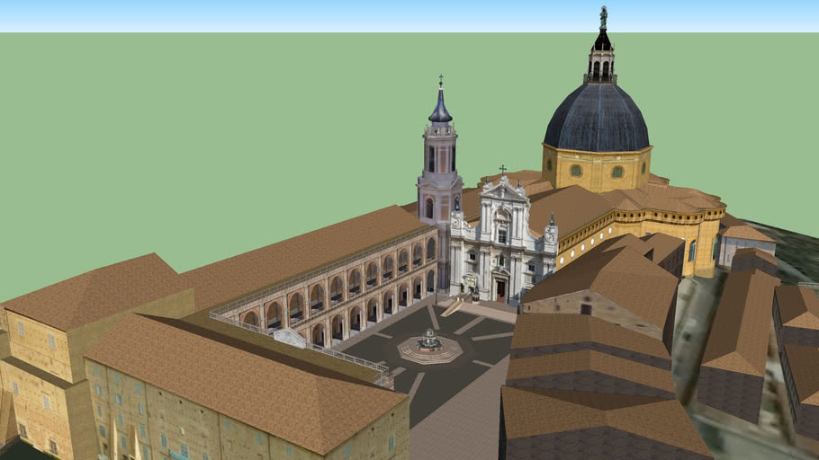 Modelo 3D da Basílica do Loreto - Interiores actualizados em 2022