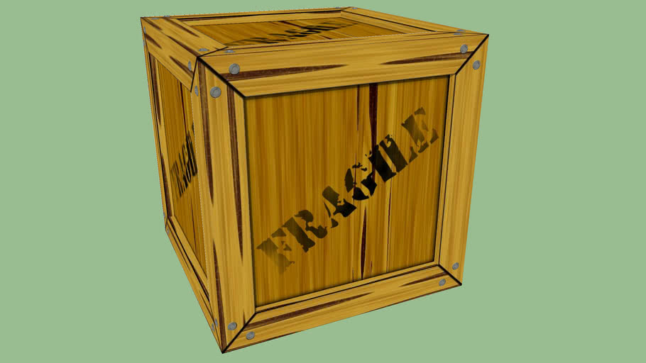 Wood Crate Fragile