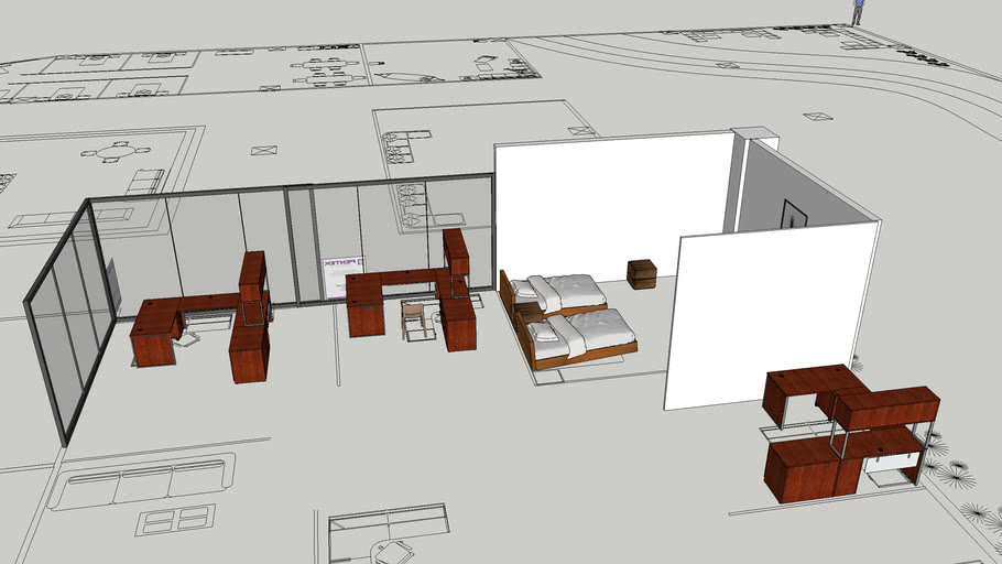 coworking spaces 3D Warehouse