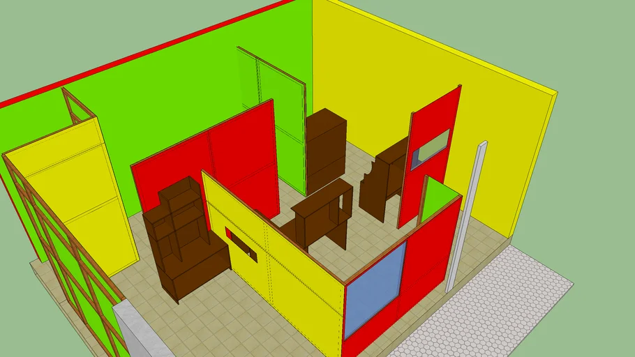 SKET RUANGAN RUKO | 3D Warehouse