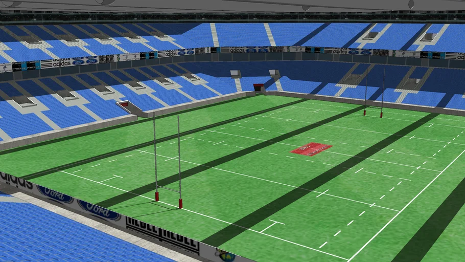 a rugby stadium | 3D Warehouse