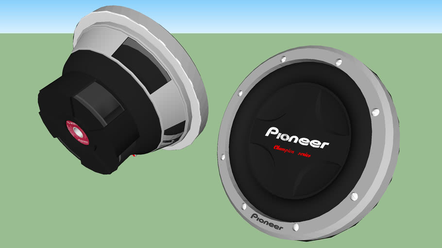 Subwoofer Pioneer 307 TSW307 D4 3D Warehouse