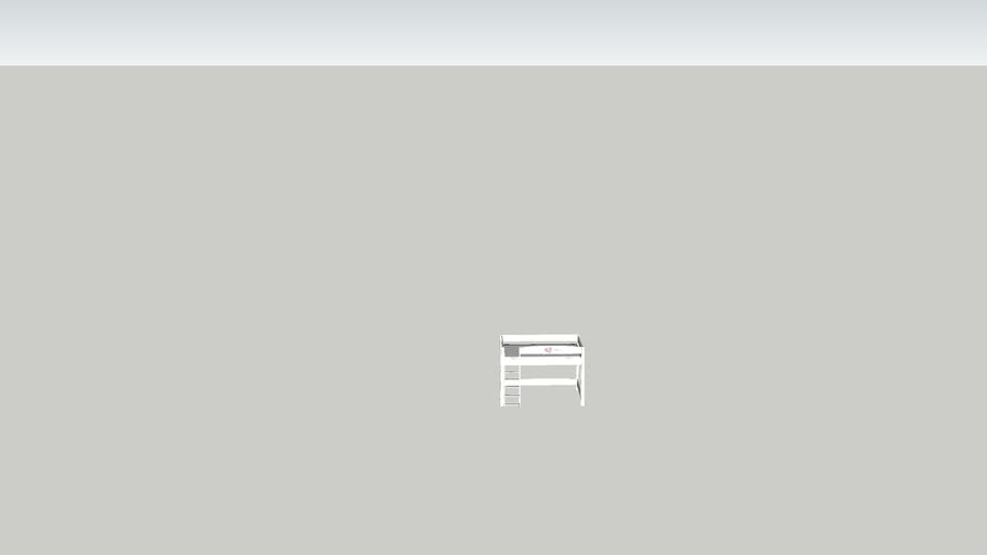 Single bunk bed MINNIE MOUSE 3D Warehouse