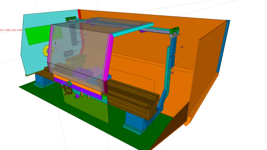 Hercus 260 Lathe Enclosure 3D Warehouse