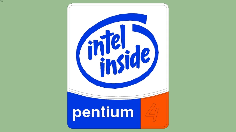 Pentium 4 logo/sticker | 3D Warehouse