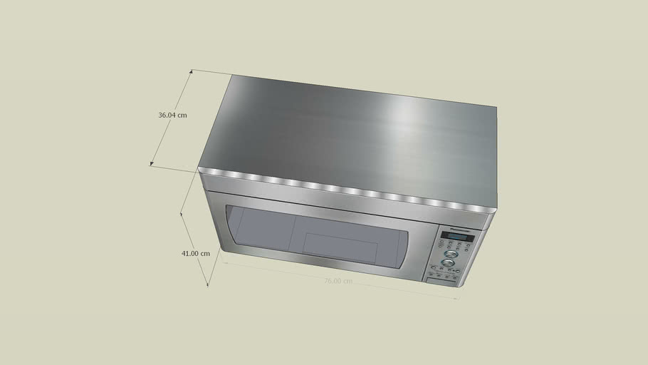 Panasonic Over the Range Microwave 3D Warehouse