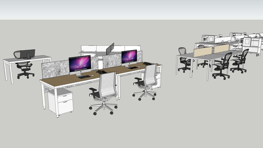 Desking Workstation 3d Warehouse vrogue.co
