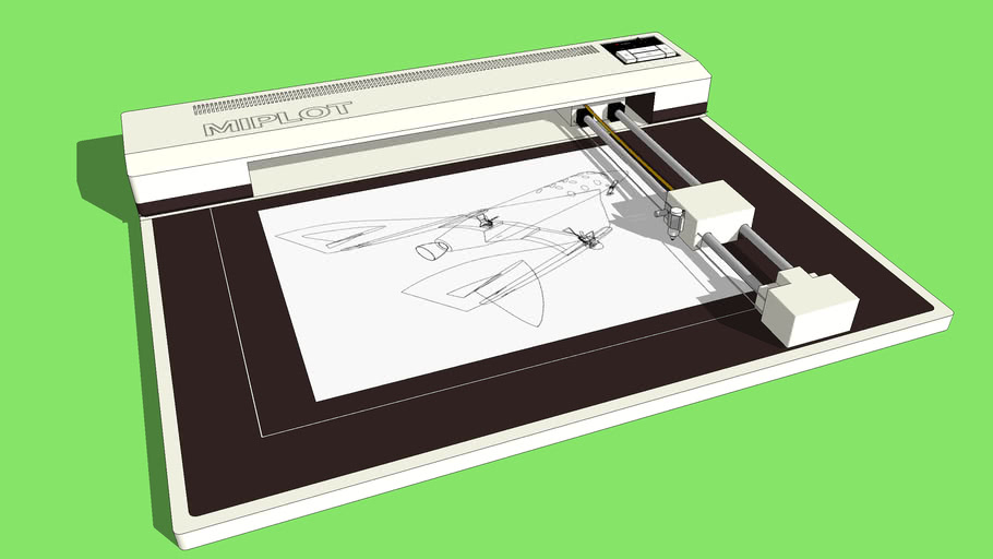 XY Plotter DigiPlot WX4671] (1982Japan) 3D Warehouse