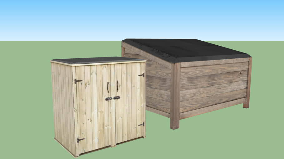 Wooden garden cabinet | 3D Warehouse