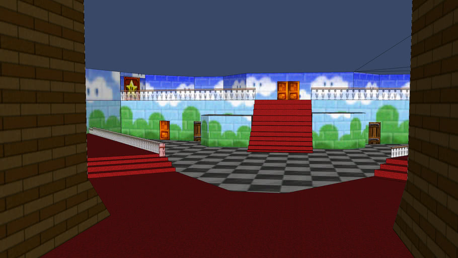 Peach's castle inside 3D Warehouse