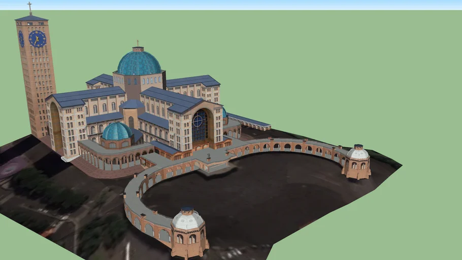 Modelo 3D da Basílica de Nossa Senhora Aparecida