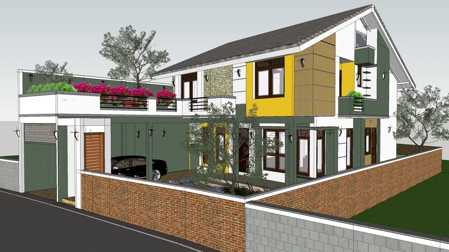 2 Story House_Deshapriya 3D_0002 3D Warehouse