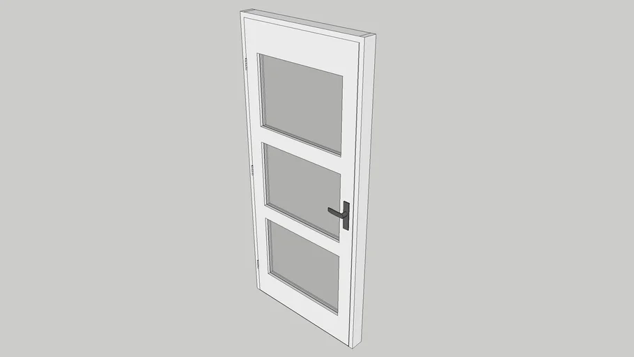 door with glass panels | 3D Warehouse