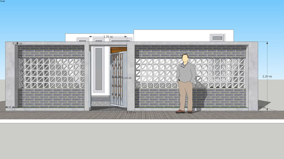 Pagar rumah modern | 3D Warehouse