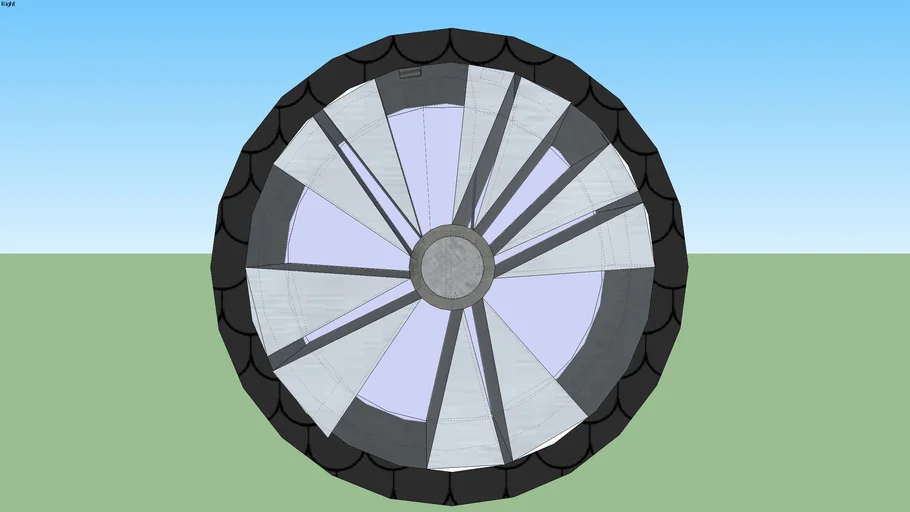 A car tire rim 3D Warehouse