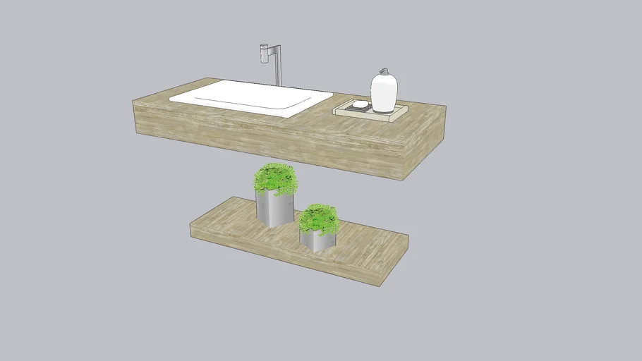 Bathroom bench | 3D Warehouse