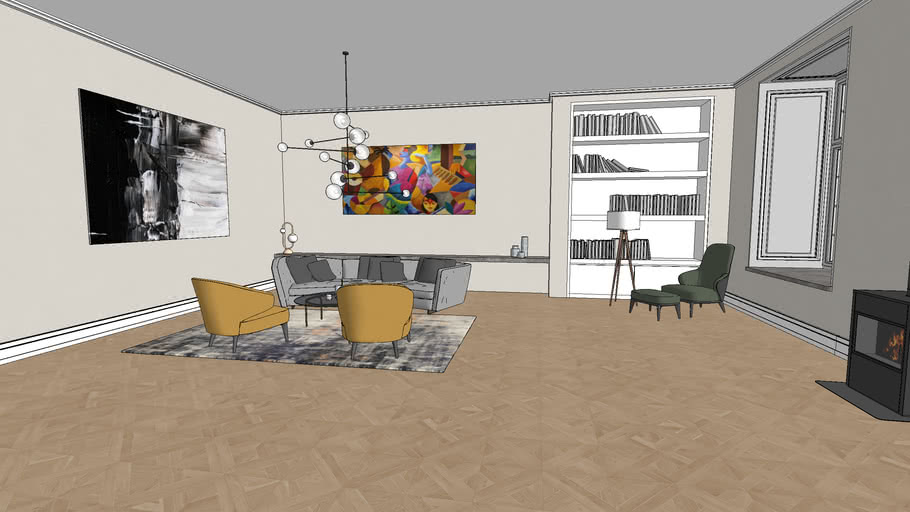 Stylish living room (Shapespark's "Example room" scene)