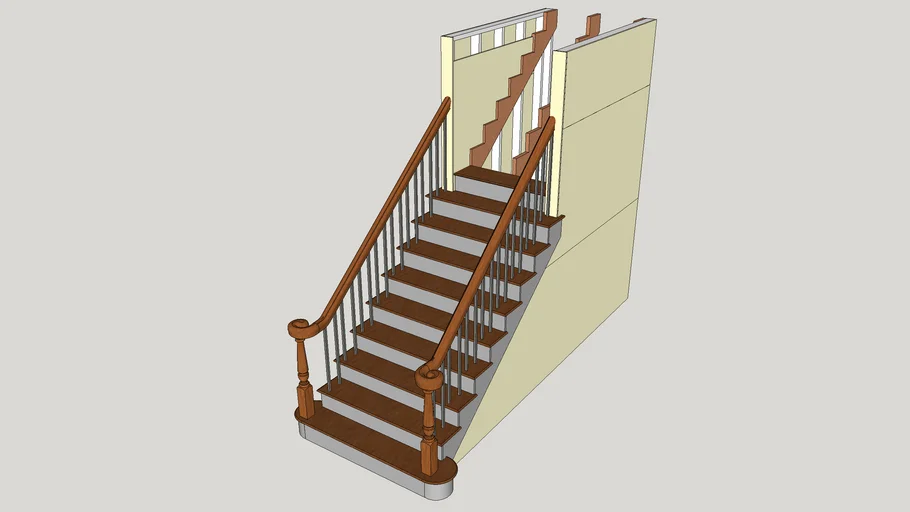 Staircase (Detailed Construction) | 3D Warehouse