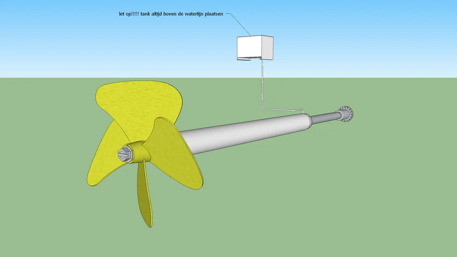 Propeller shaft installation 3D Warehouse