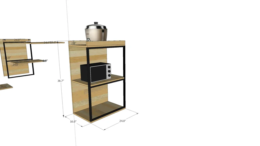 Kitchen Open Shelf by Made In VANDA 3D Warehouse