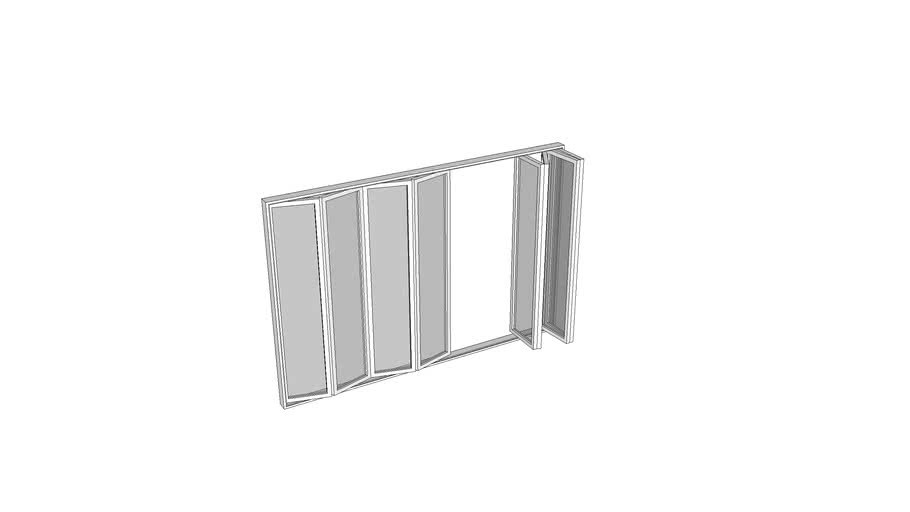 Folded Glass Door 3D Warehouse