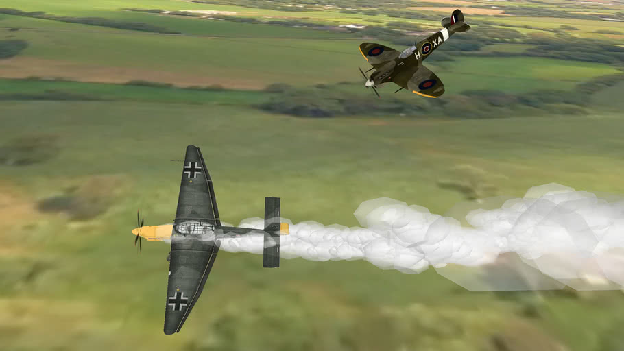 WW2+SPITFIRE+VS+STUKA | 3D Warehouse