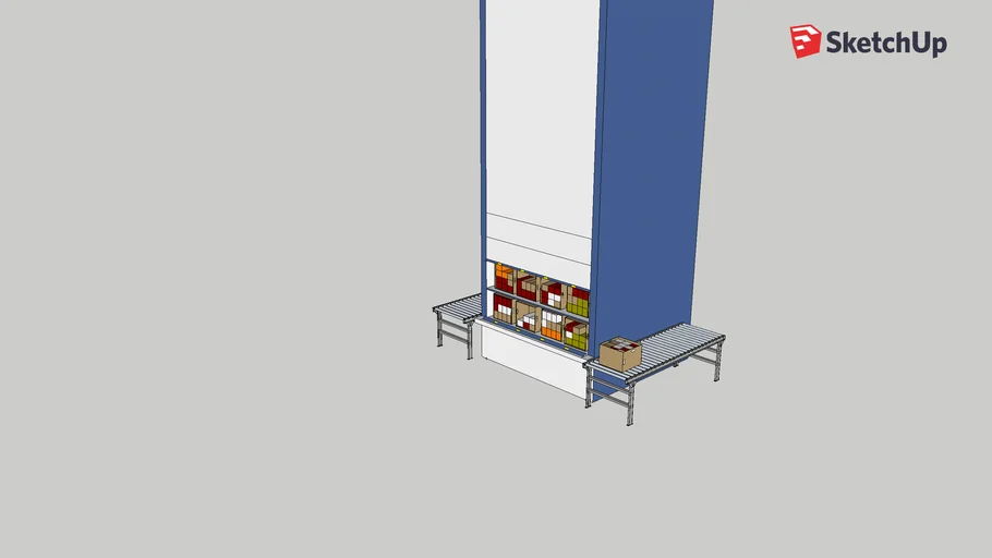 Vertical Lift Module 3D Warehouse