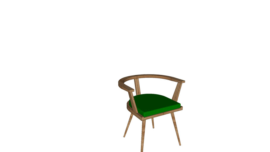 Modern Wood Chair 3D Warehouse