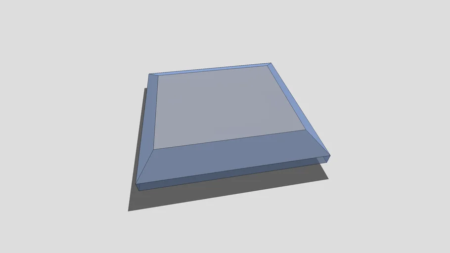 2' x 2' square glass bevel 3D Warehouse