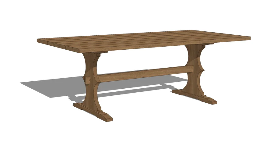 Outdoor dining table 3D Warehouse