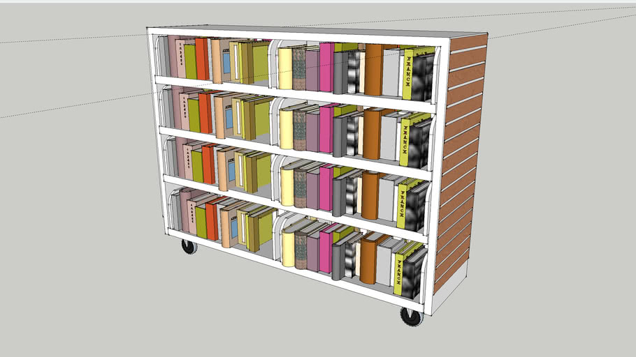 RWA Library Mobile Bookshelf 3D Warehouse