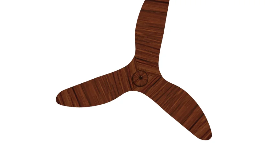 Phoenix Walnut – 52″ Modern Wooden Fan with 3 ABS Blades in Walnut Finish, Whisper-Quiet BLDC Motor