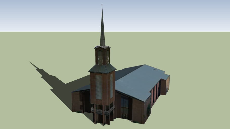 Pritchard Memorial Baptist Church in Charlotte, North Carolina 3D