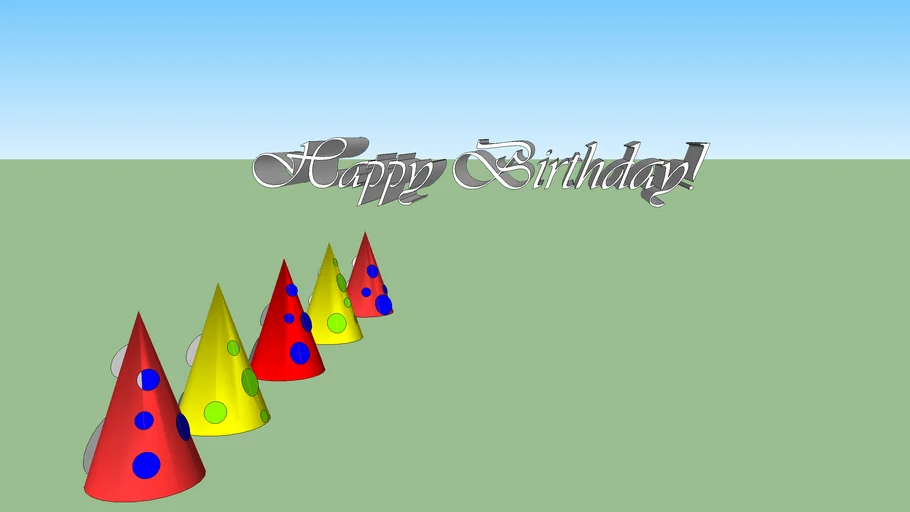 My party hats 3D Warehouse