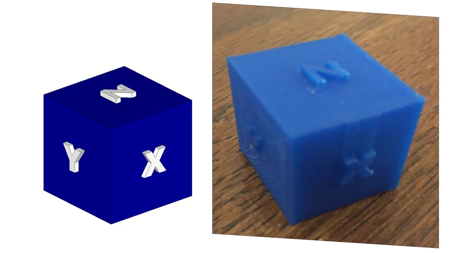 CALIBRATION CUBE 20mm 3d PRINTING 3D Warehouse