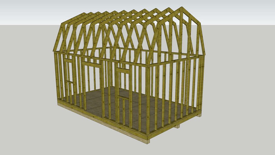 12 x 20 shed framing | 3D Warehouse