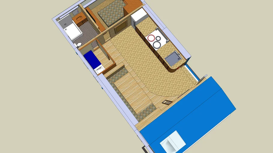 Sleeps 8 'C' Class RV 3D Warehouse