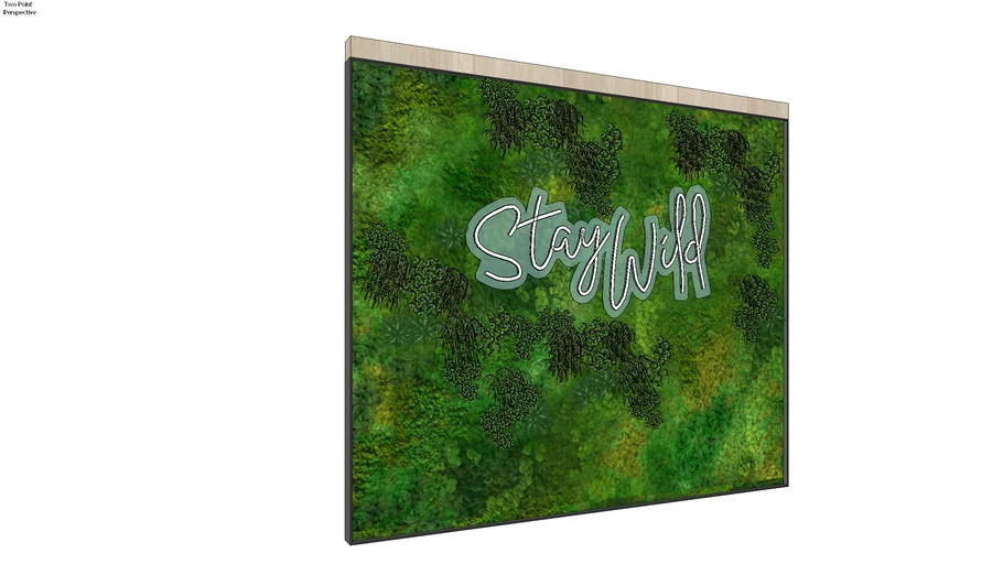 Stay Wild Green + Neon Wall model by Pooh