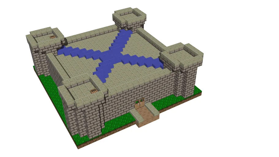 celestial Confrontar Herencia Minecraft Plan: Warcraft 1-Style Barracks | 3D Warehouse